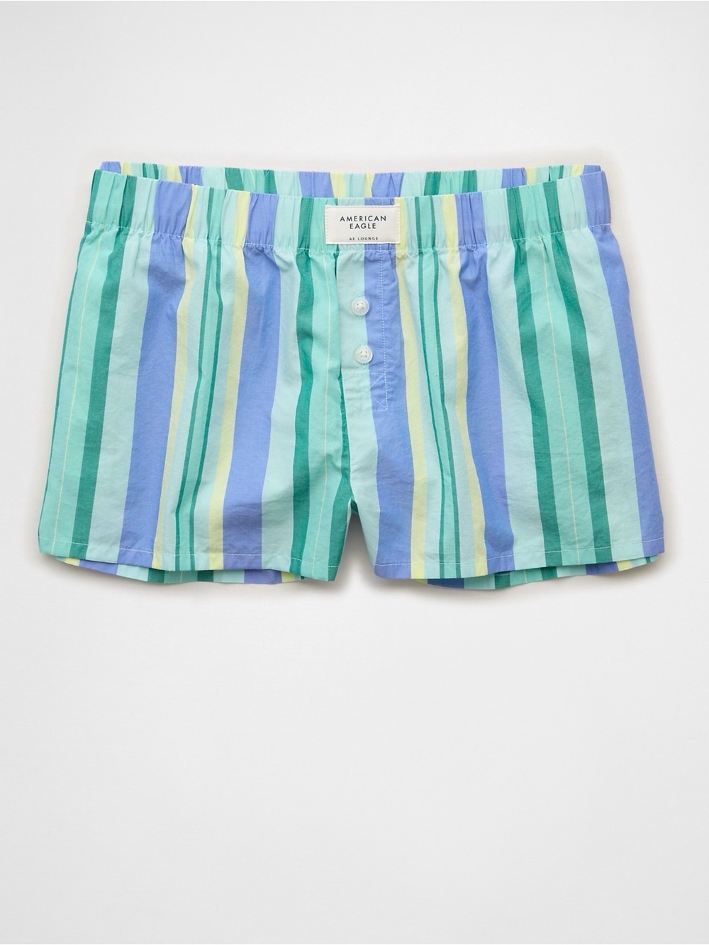 American Eagle AE Micro Boxer Shorts XL Striped Cotton Lounge Pull On
